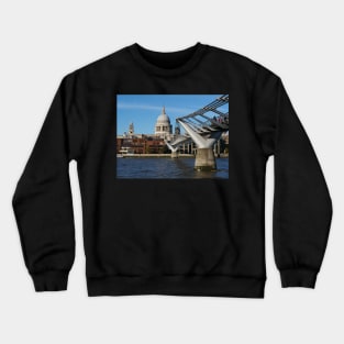 St Paul’s Cathedral and Millennium bridge Crewneck Sweatshirt